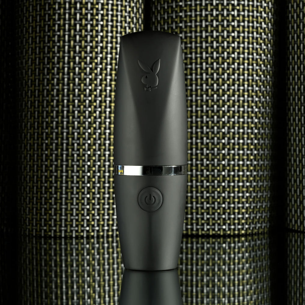 Playboy Pleasure EXCURSION - Black 14.2 cm USB Rechargeable Suction Stimulator - PB-RS-4646-2