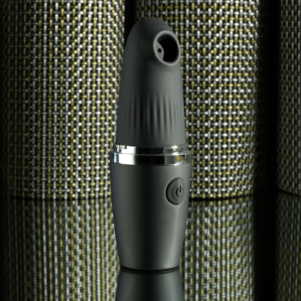 Playboy Pleasure EXCURSION - Black 14.2 cm USB Rechargeable Suction Stimulator - PB-RS-4646-2