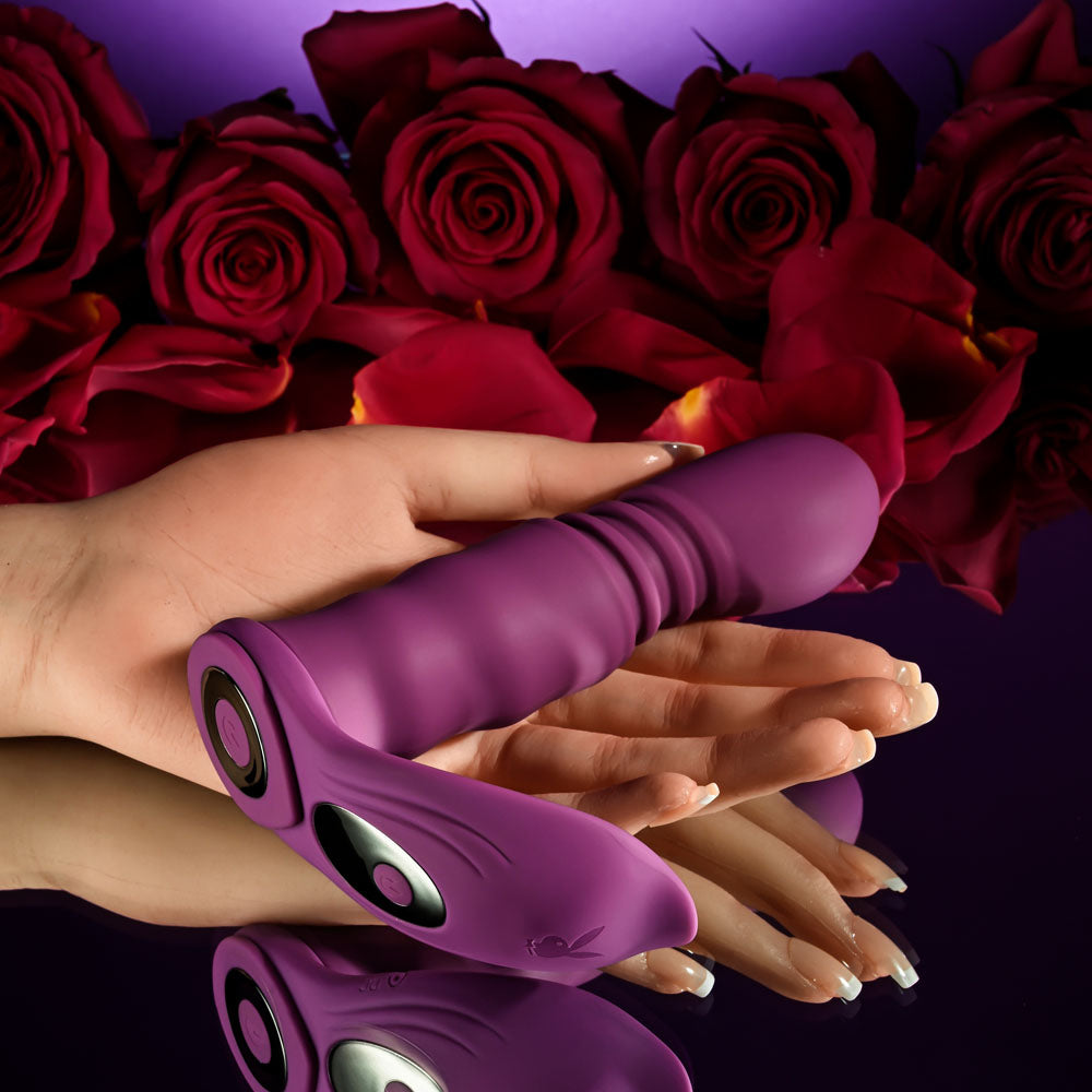 Playboy Pleasure MATCH PLAY - Pink USB Rechargeable with C-Ring Attachment - PB-RS-4721-2