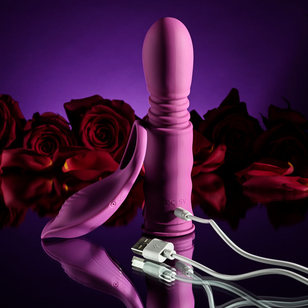 Playboy Pleasure MATCH PLAY - Pink USB Rechargeable with C-Ring Attachment - PB-RS-4721-2