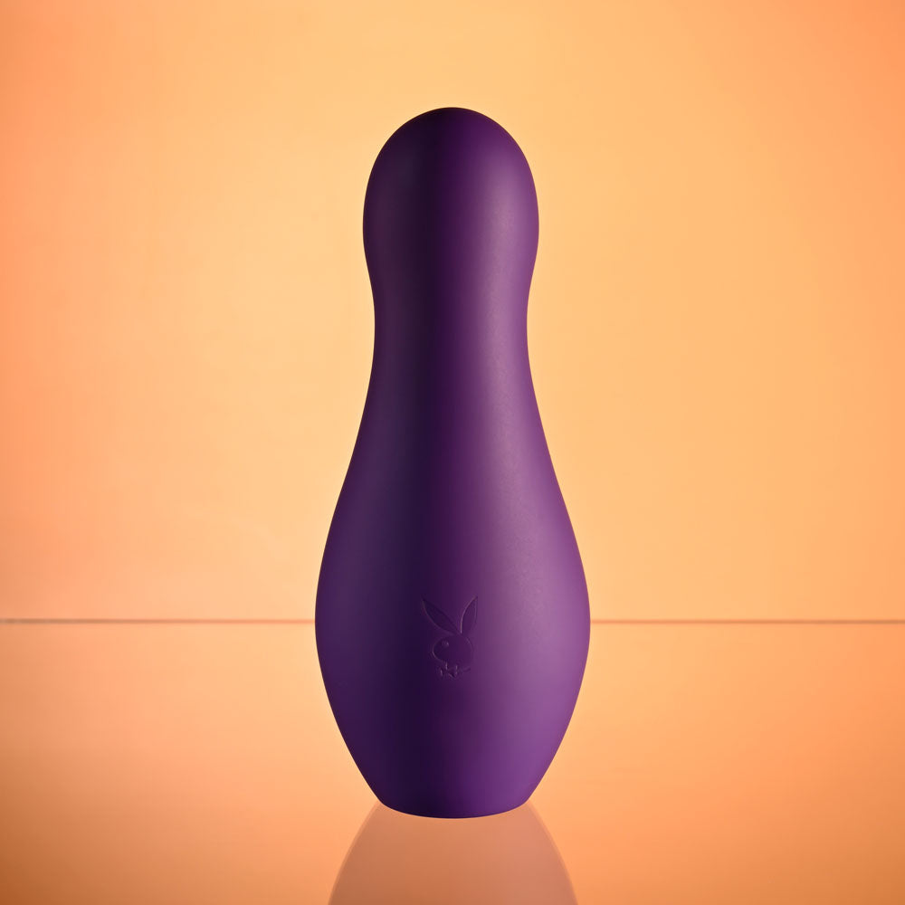 Playboy Pleasure THE JET SET - VIBRATOR - Purple 10.2 cm Vibrator with Self Charging Case - PB-RS-5254-2