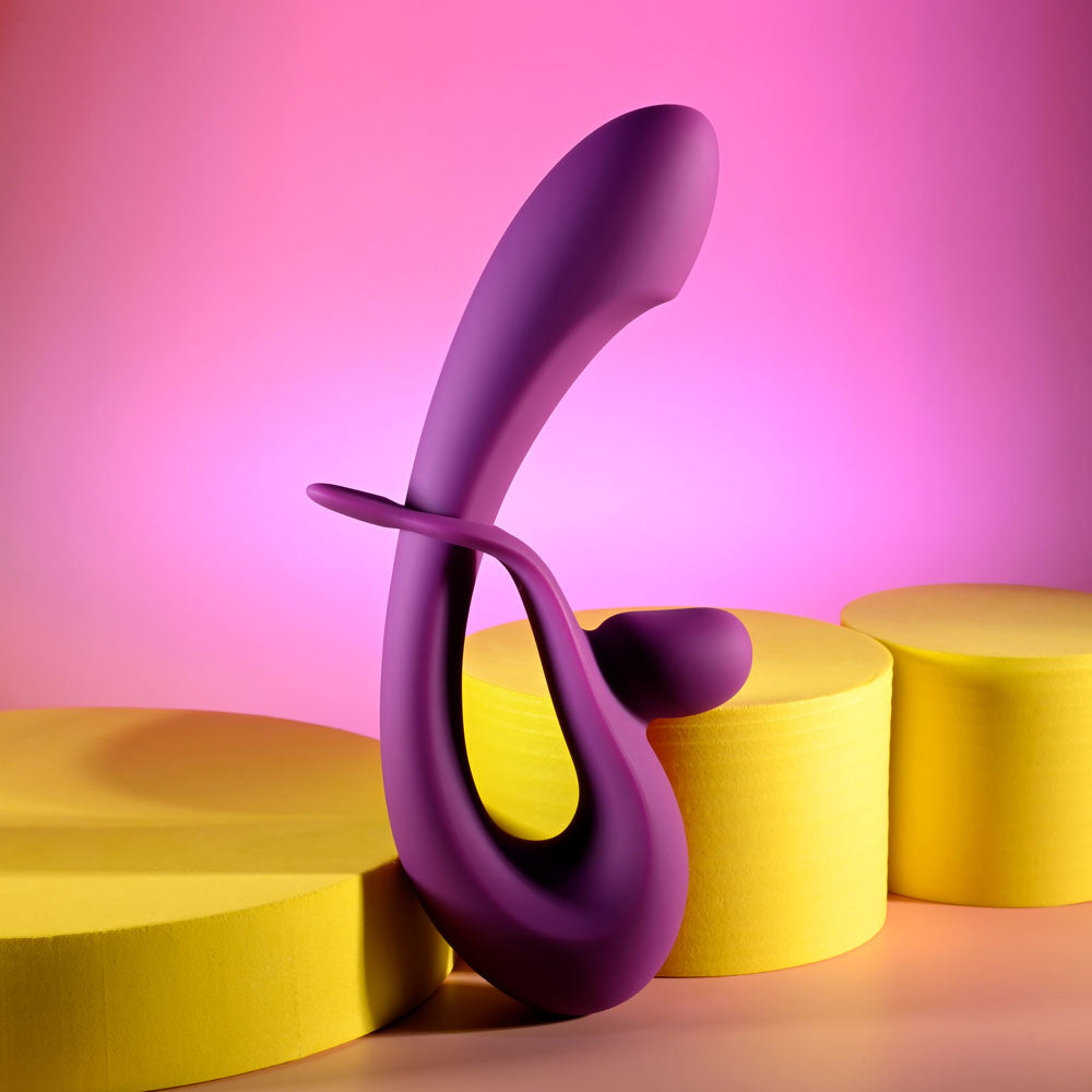 Playboy Pleasure CHA CHA SLIDE - Purple 20 cm USB Rechargeable Rabbit Vibrator - PB-RS-5803-2