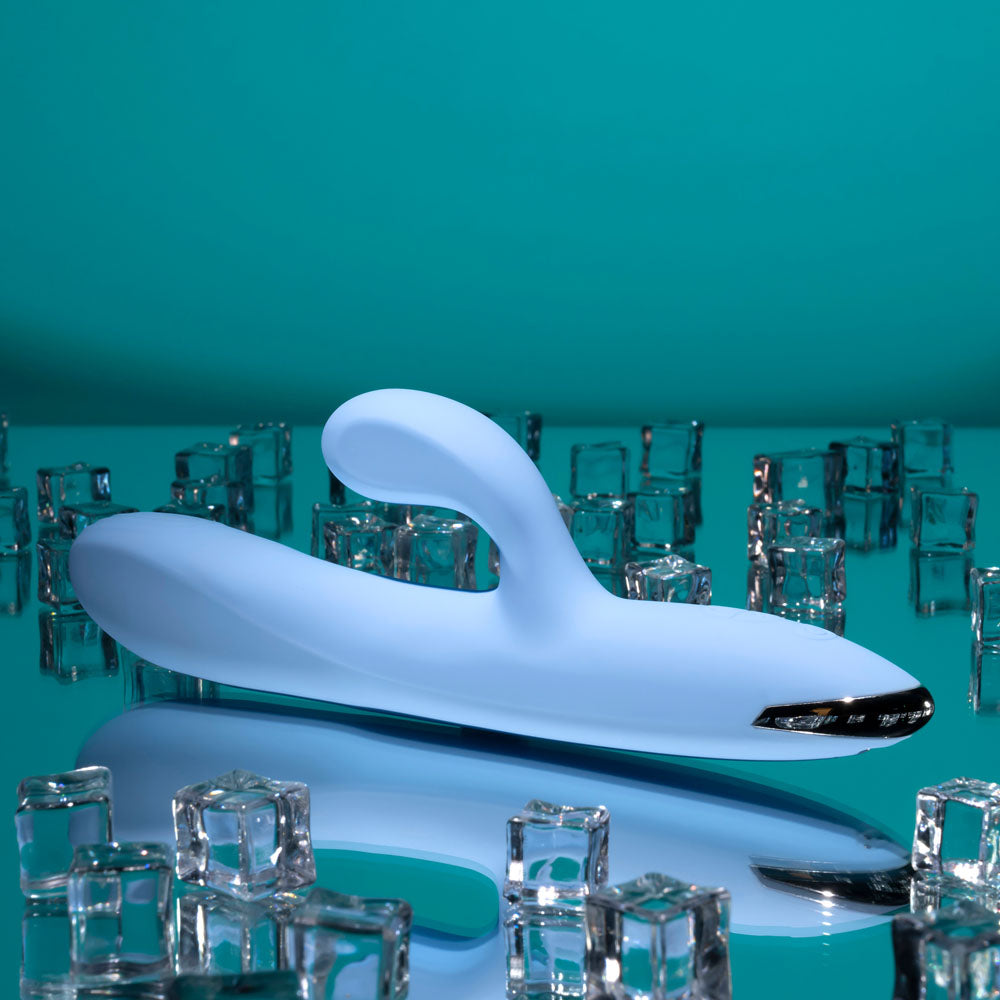 Playboy Pleasure UP AND AWAY - Blue 26.7 cm USB Rechargeable Rabbit Vibrator - PB-RS-6237-2