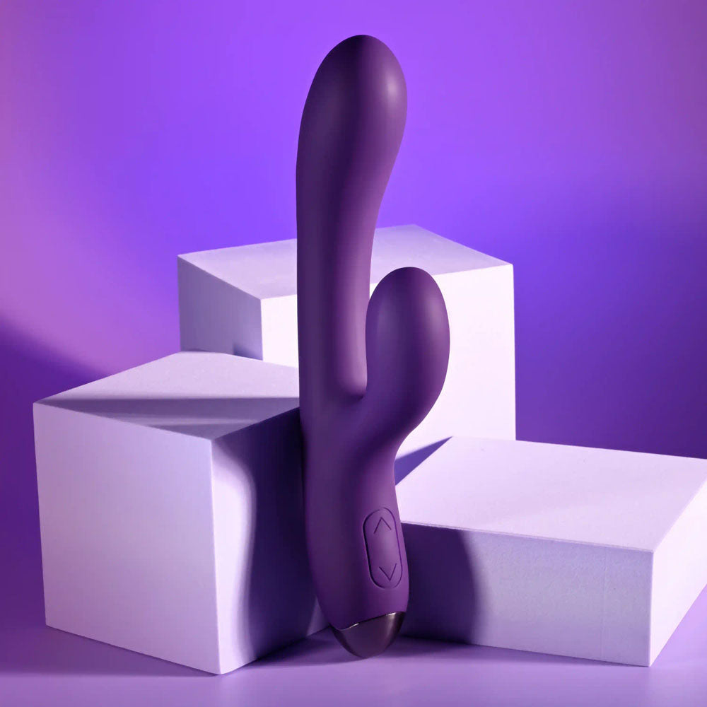 Playboy Pleasure NEW CRUSH - Purple 20.6 cm USB Rechargeable Rabbit Vibrator - PB-RS-6282-2