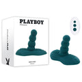 Playboy Pleasure HAVE A SEAT - Green USB Rechargeable Rideable Vibrator and Grinder Pad with Remote - PB-RS-6367-2