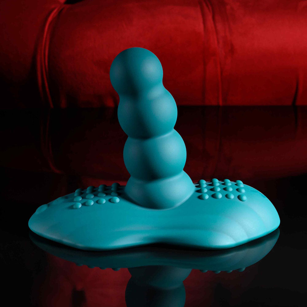 Playboy Pleasure HAVE A SEAT - Green USB Rechargeable Rideable Vibrator and Grinder Pad with Remote - PB-RS-6367-2