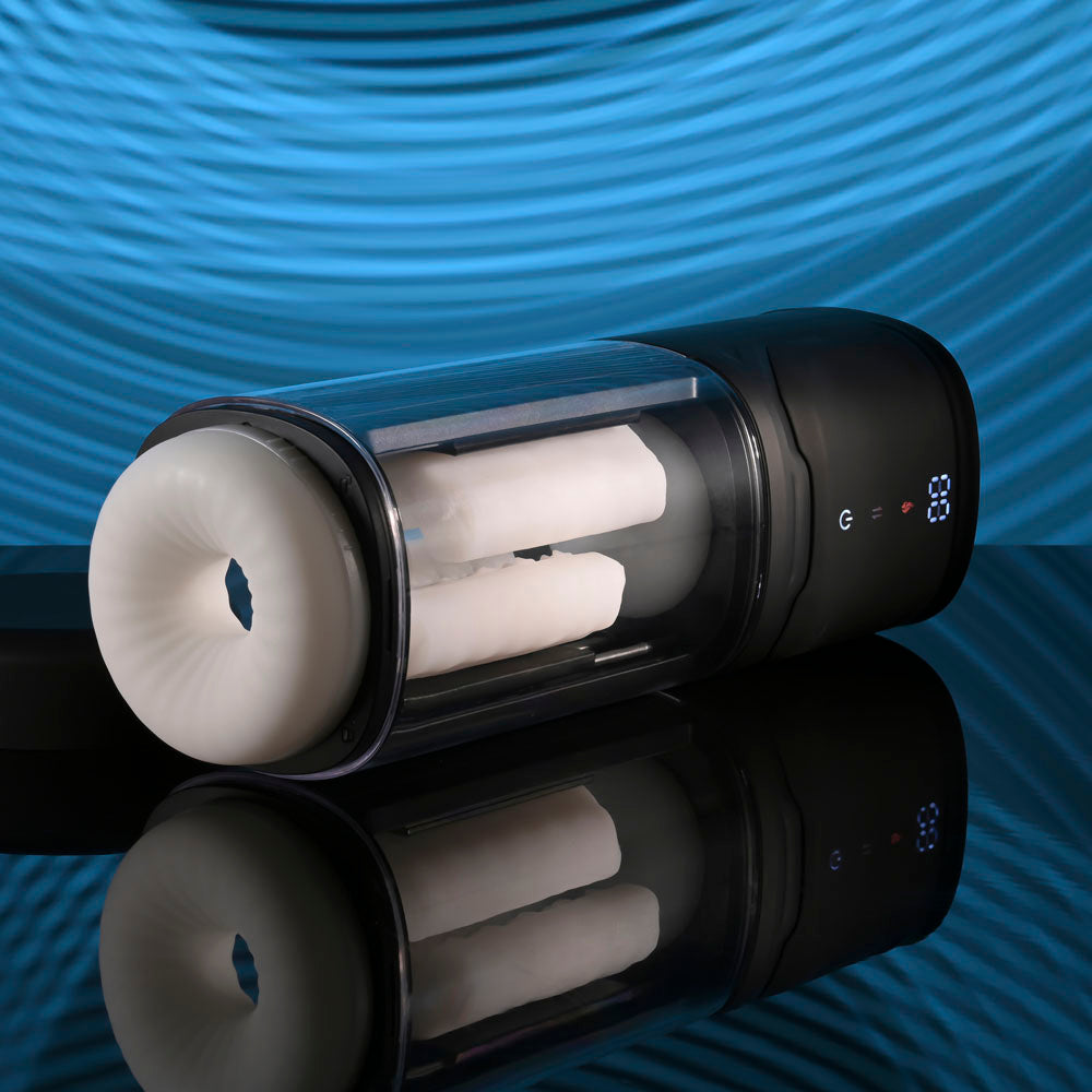 Playboy Pleasure SIDE PIECE - USB Rechargeable Warming Auto Stroker - PB-RS-6565-2