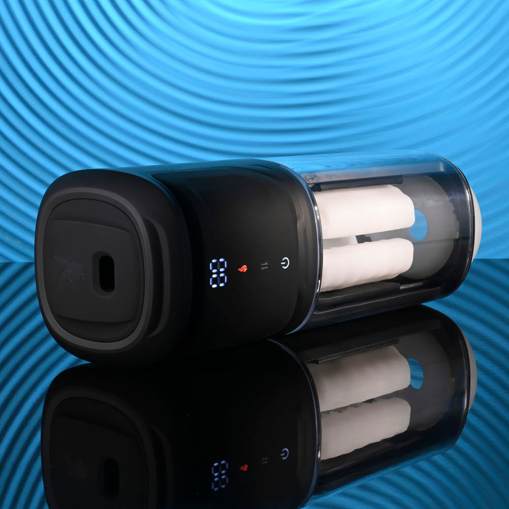 Playboy Pleasure SIDE PIECE - USB Rechargeable Warming Auto Stroker - PB-RS-6565-2