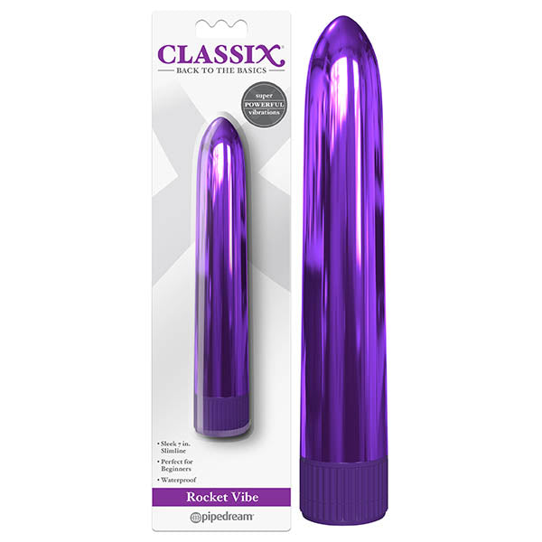Classix Rocket Vibe - Metallic Purple 17.8 cm (7'') Vibrator - PD1976-12