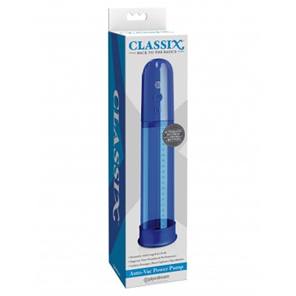 Classix Auto-Vac Power Pump - Blue Powered Penis Pump - PD1995-14
