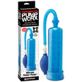 Pump Worx Silicone Power Pump - Blue Penis Pump - PD3255-14