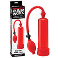 Pump Worx Beginner's Power Pump - Red Penis Pump - PD3260-15