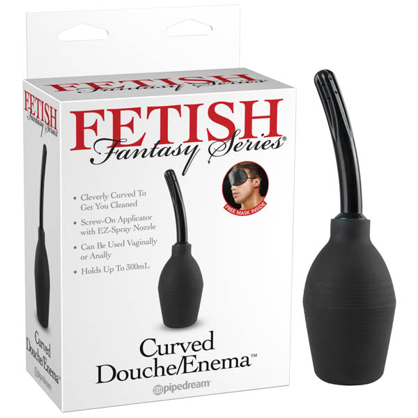 Fetish Fantasy Series Curved Douche/Enema - Black Douche/Enema - PD3921-23
