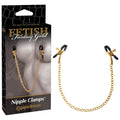 Fetish Fantasy Gold Chain Nipple Clamps - Gold Nipple Clamps with Chain - PD3977-27