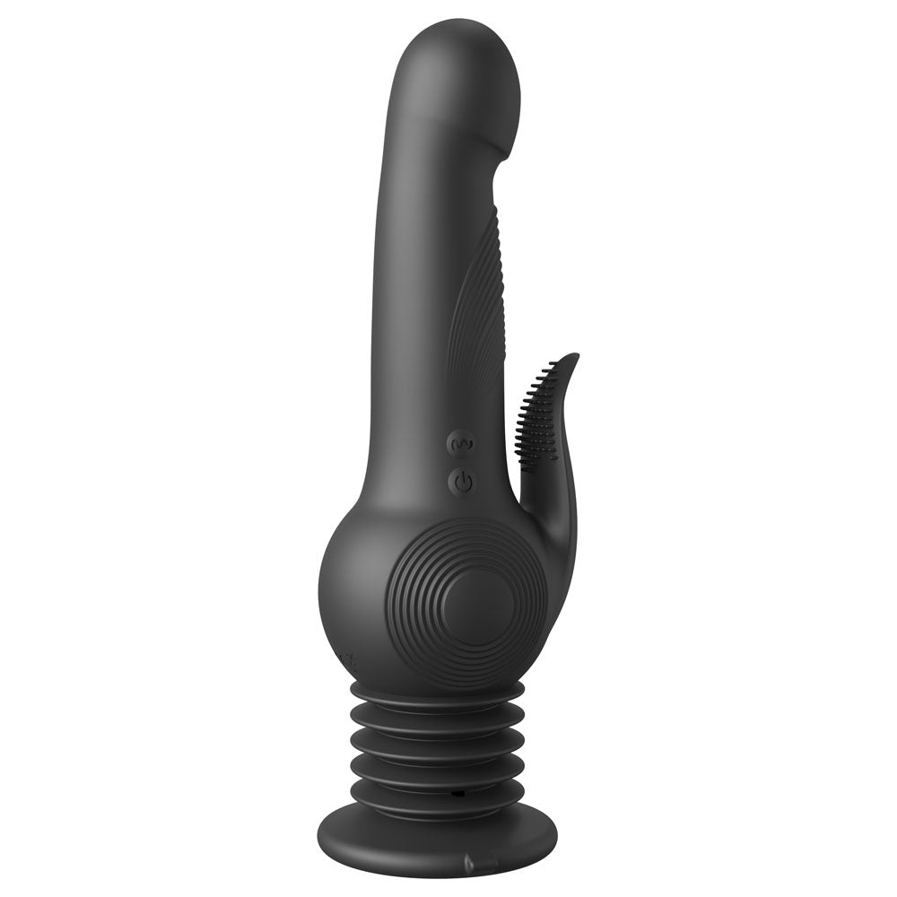 Fetish Fantasy Series Pogo Thruster - Black USB Rechargeable 23.5 cm Gyrating Rabbit Vibrator - PD4564-23