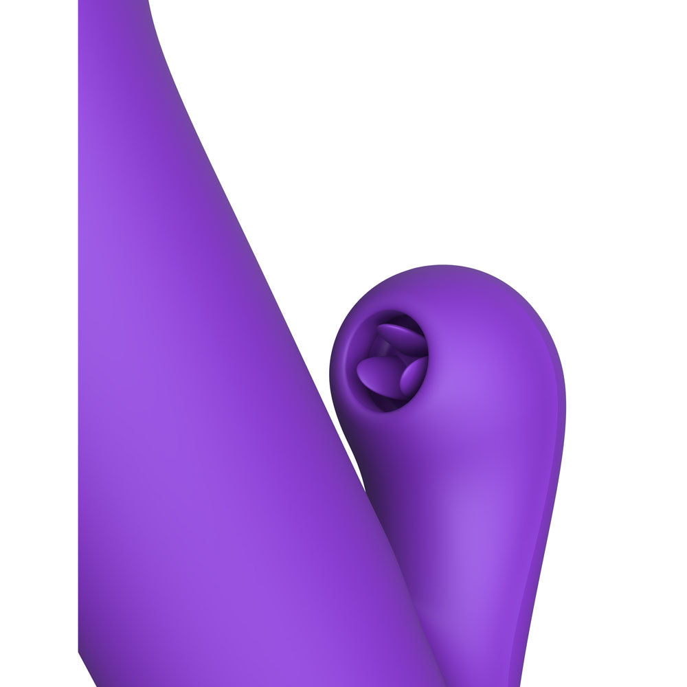 Fantasy For Her Super SoniX Thruster - Purple USB Rechargeable Thrusting Rabbit Vibrator - PD4971-12