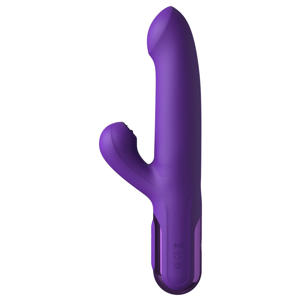 Fantasy For Her Super SoniX Thruster - Purple USB Rechargeable Thrusting Rabbit Vibrator - PD4971-12