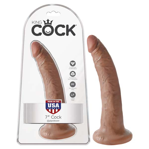 King Cock 7'' Cock - Tan 17.8 cm (7'') Dong - PD5502-22