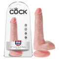 King Cock 6'' Cock with Balls - Flesh 15.2 cm Dong - PD5531-21