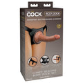 King Cock Elite Comfy Silicone Body Dock Kit - Body Dock Strap-On Harness with Tan 17.8 cm Dong - PD5783-22