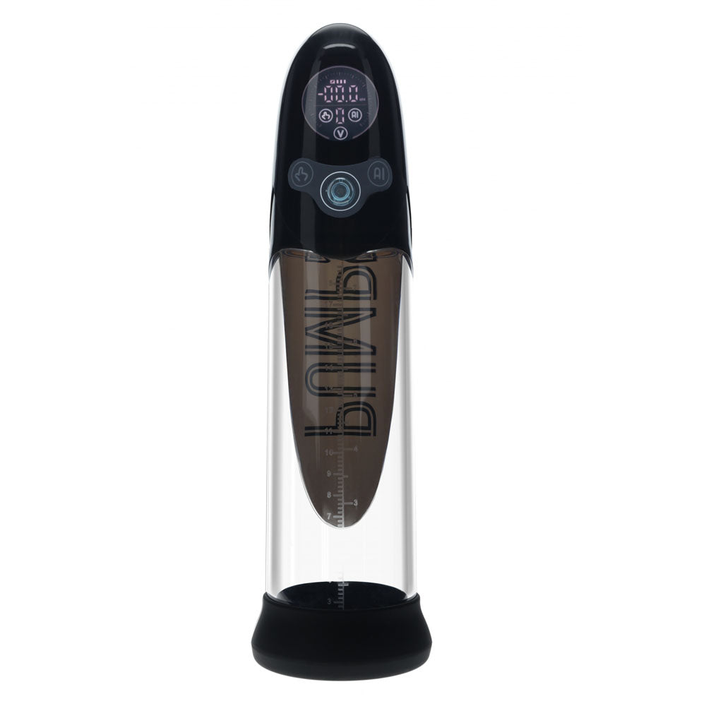PUMPED Aqua-Pro Auto Pump - Black - Black/Clear USB Rechargeable AI-Enabled Submersible Auto Penis Pump - PMP053BLK