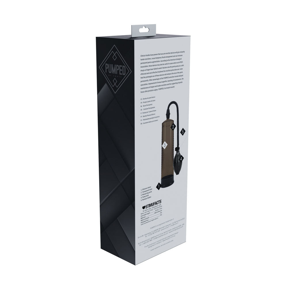 PUMPED Basic Pump 1 - Black - Black Penis Pump - PMP054BLK