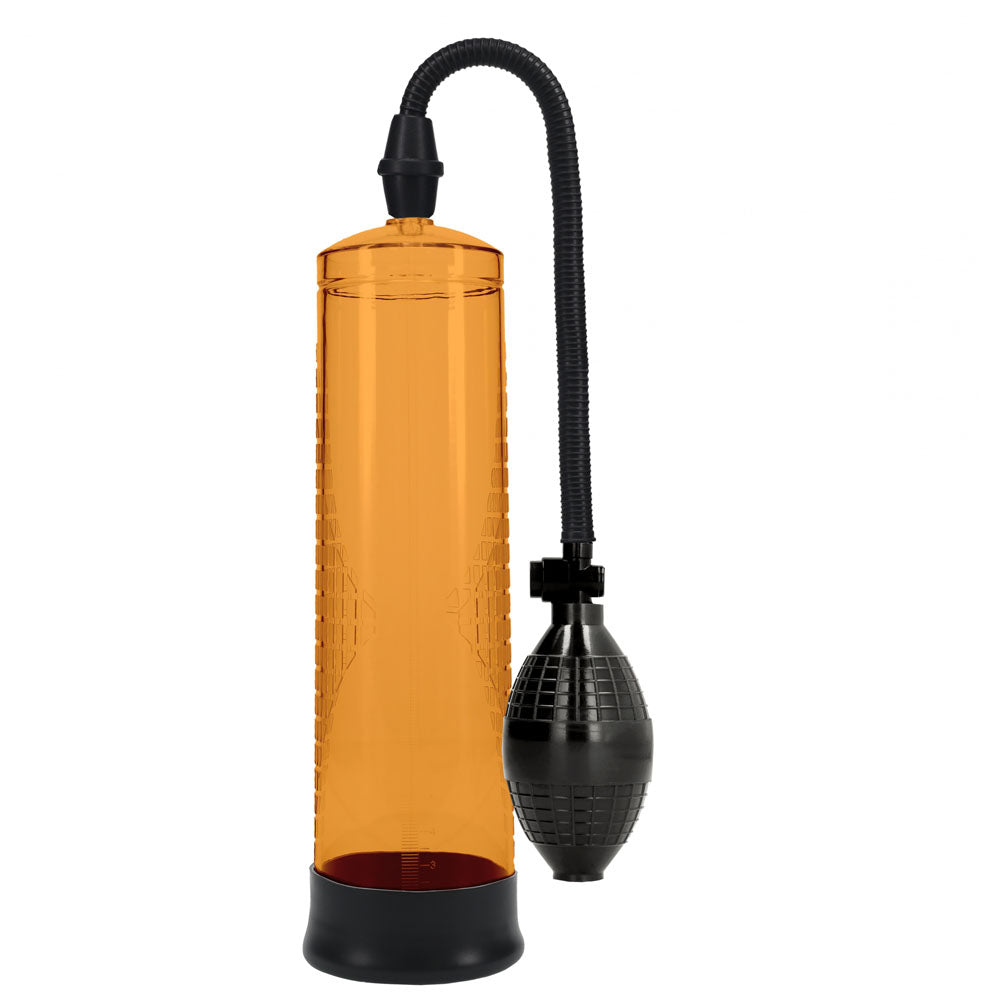 PUMPED Basic Pump 1 - Orange - Orange Penis Pump - PMP054ORA
