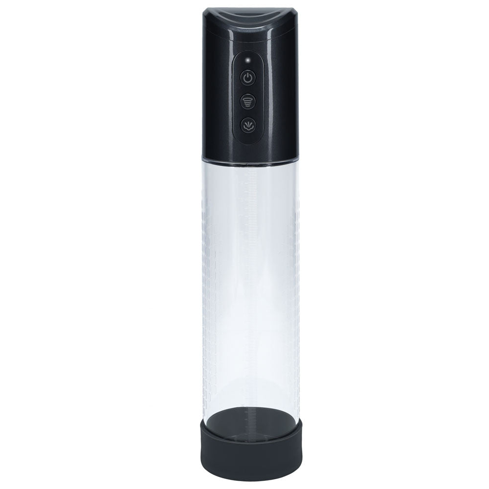PUMPED Hyperpump Automatic Pump - Gunmetal - Gunmetal Grey USB Rechargeable Auto Penis Pump - PMP057GUN