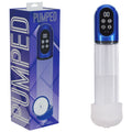 PUMPED Engage Automatic Penis Pump - Blue - Metallic Blue USB Rechargeable Auto Penis Pump - PMP058MBL