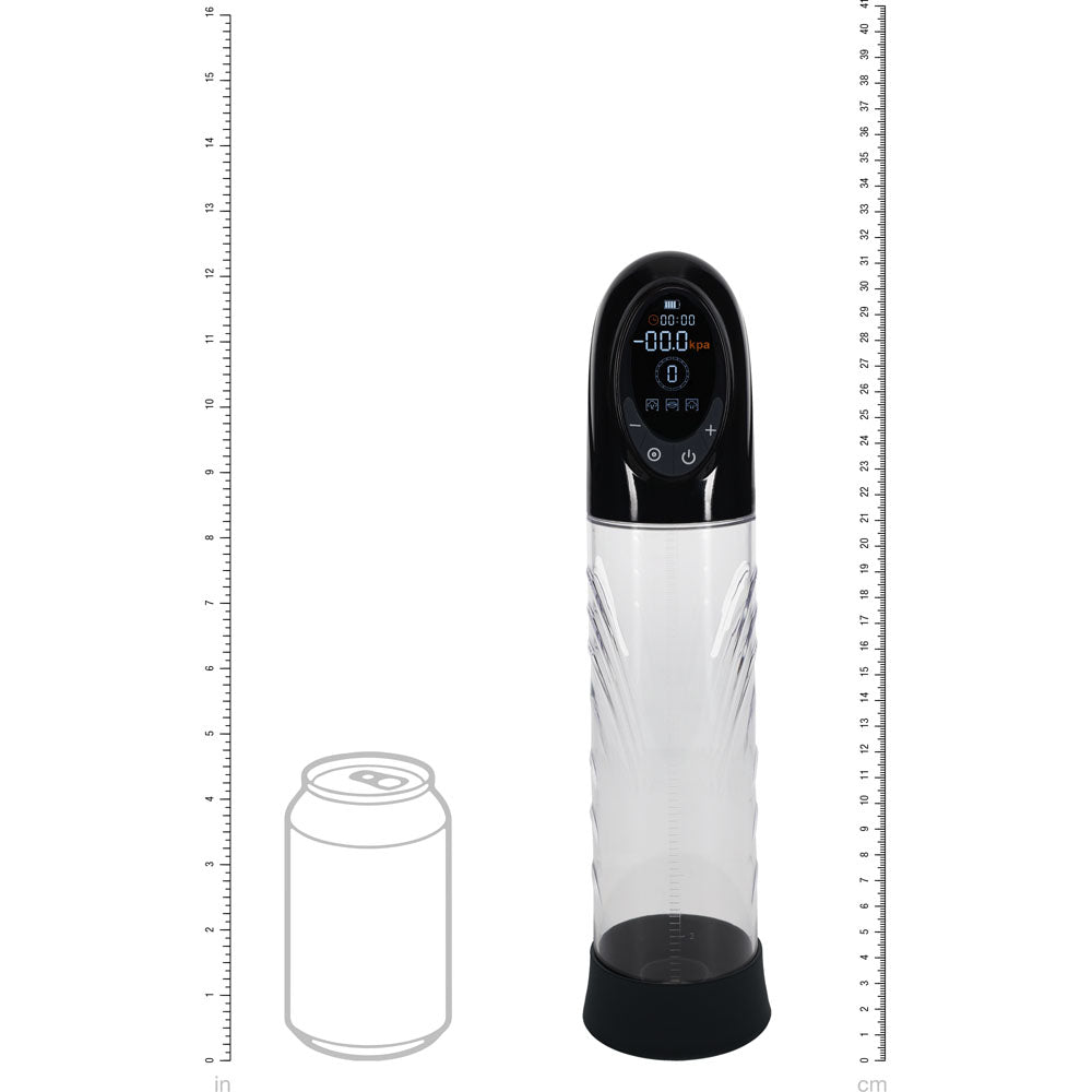 PUMPED CyberPulse Automatic Penis Pump - Black - Black/Clear USB Rechargeable Auto Penis Pump - PMP060BLK