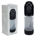 PUMPED TechnoThrust Auto Masturbator - Black/Clear USB Rechargeable Auto Maturbator - PMP061BLK