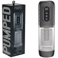 PUMPED Vortex -  Gunmetal Grey/Clear USB Rechargeable Sucking Rotating and Thrusting Auto Masturbator