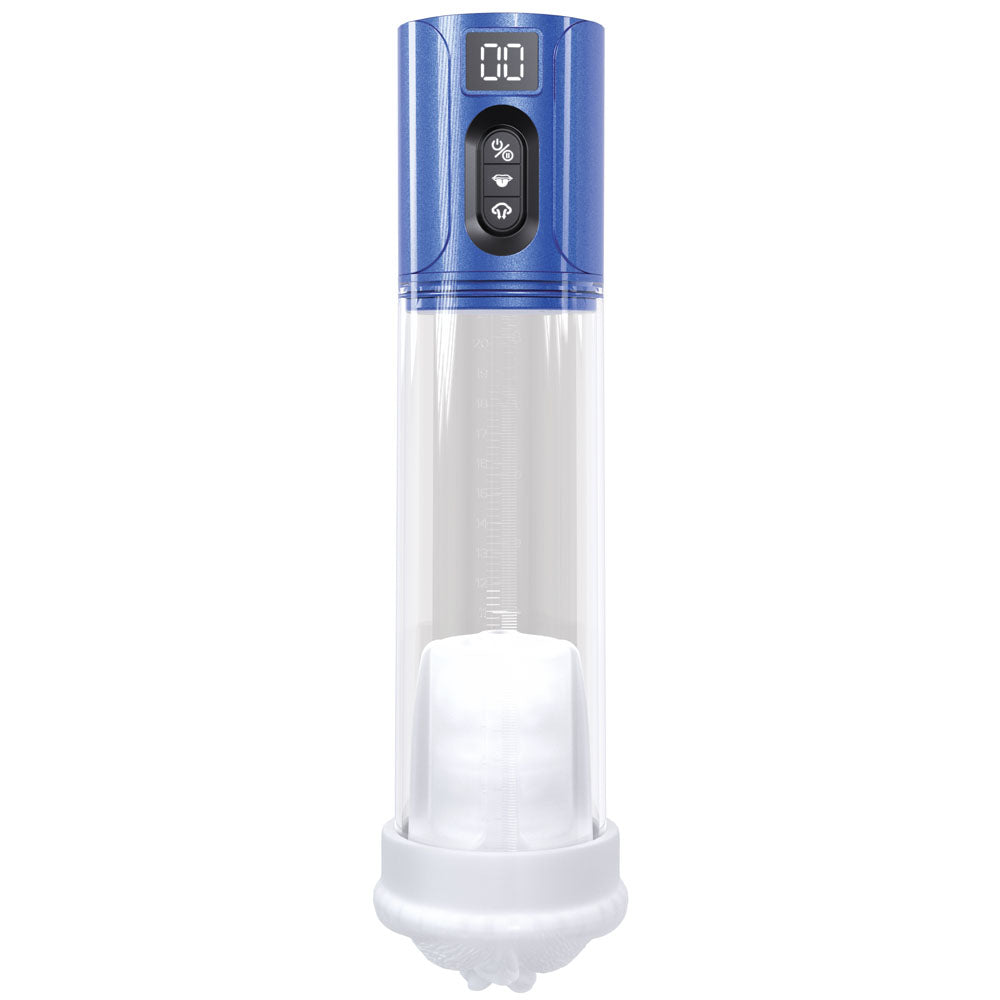 PUMPED HyperLift - Blue - Metallic Blue/Clear USB Rechargeable Auto Pump - PMP067MBL