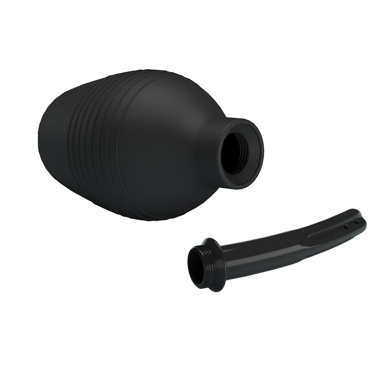 MR PLAY Anal Douche - Black - Black Unisex Douche - 310 ml Capacity - QX-003-MR-1