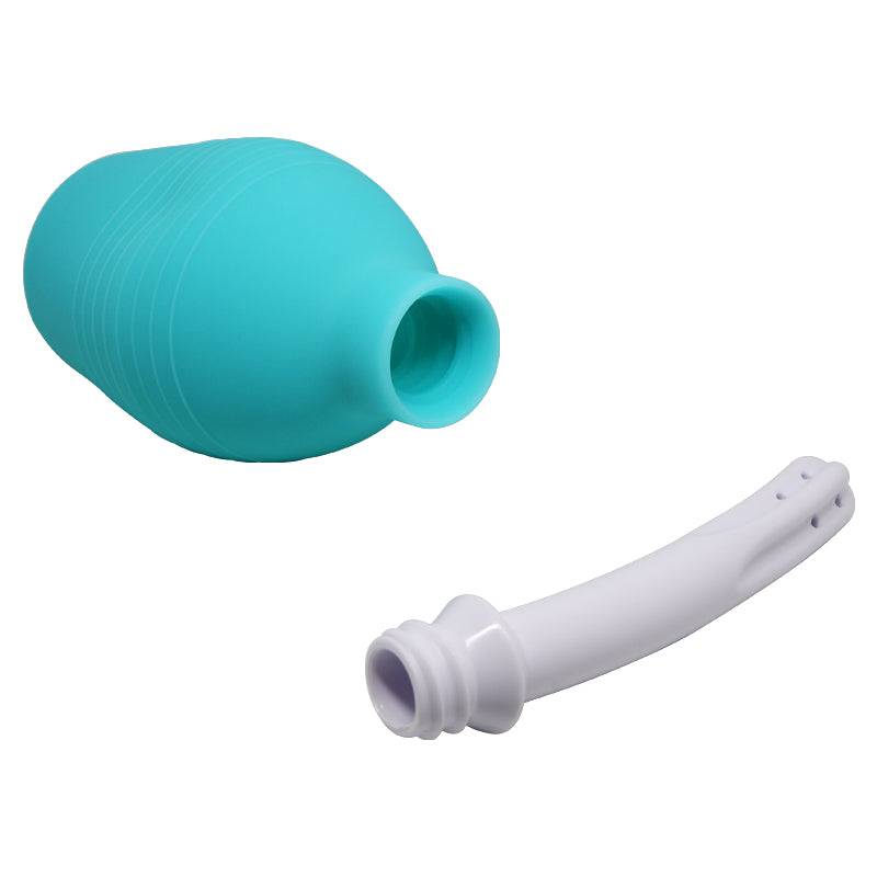 MR PLAY Anal Douche - Aqua/White Unisex Douche - 310 ml Capacity - QX-003-MR