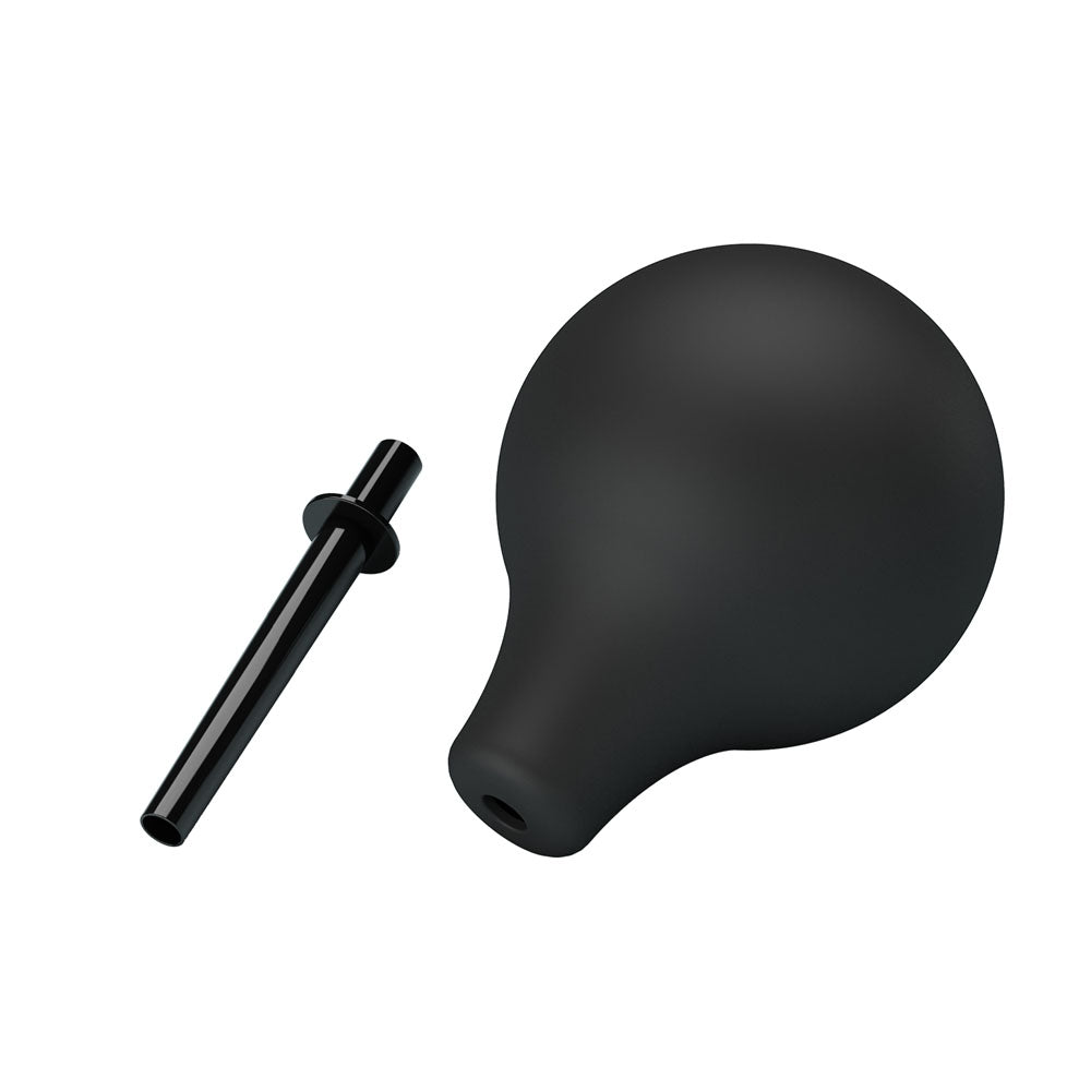 MR PLAY Anal Douche - Black - Black Unisex Douche - 224 ml Capacity - QX-004-MR-1