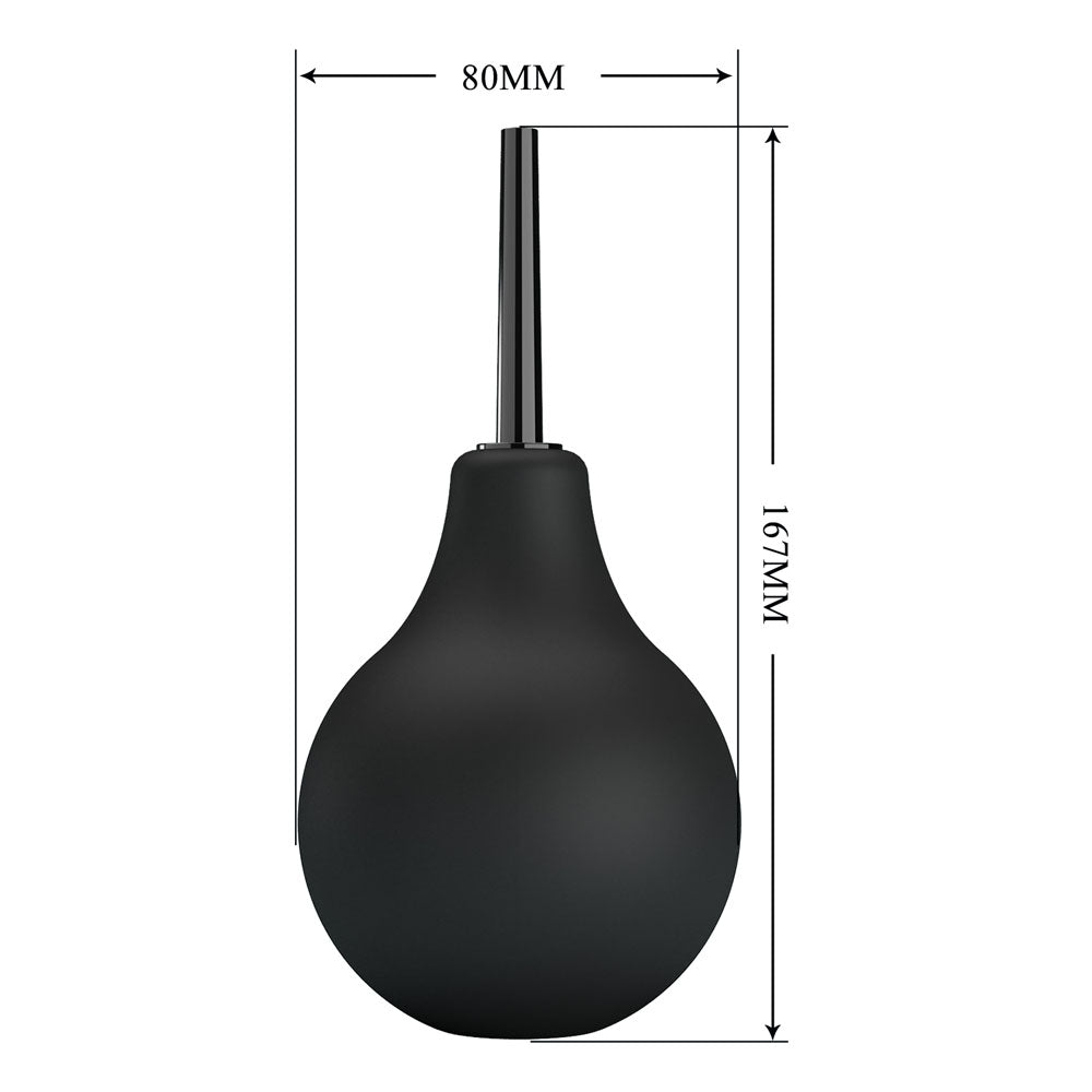 MR PLAY Anal Douche - Black - Black Unisex Douche - 224 ml Capacity - QX-004-MR-1