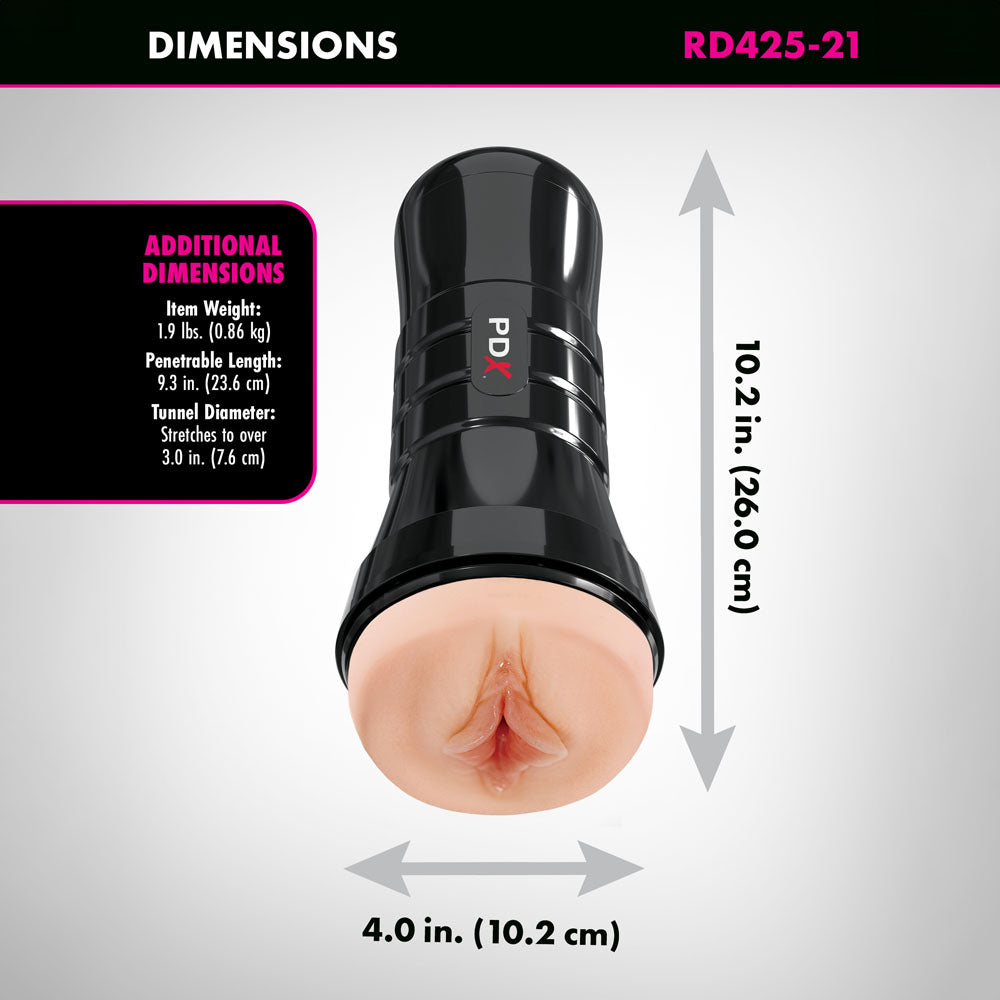 PDX Wet Pussies - Super Luscious Lips XXL - Flesh Vagina Stroker - RD425-21