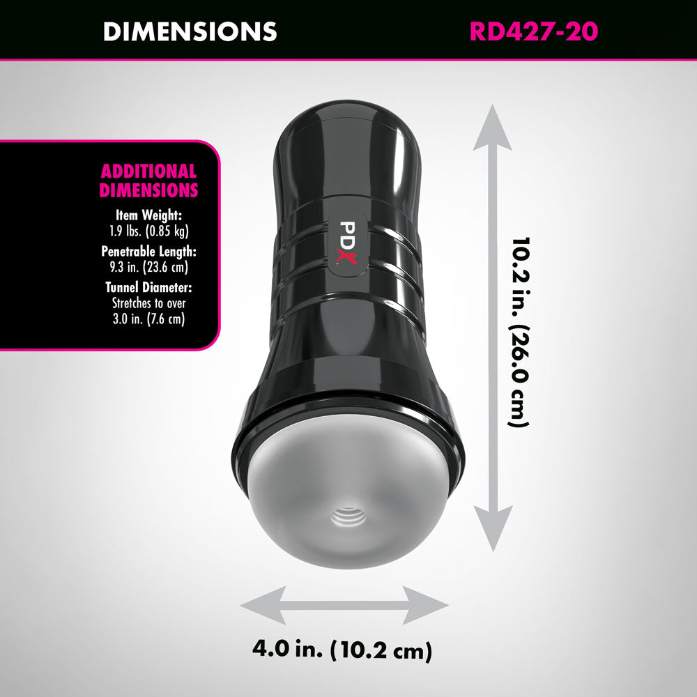 PDX Wet Pussies - Super Slide & Glide XXL - Clear Stroker - RD427-20