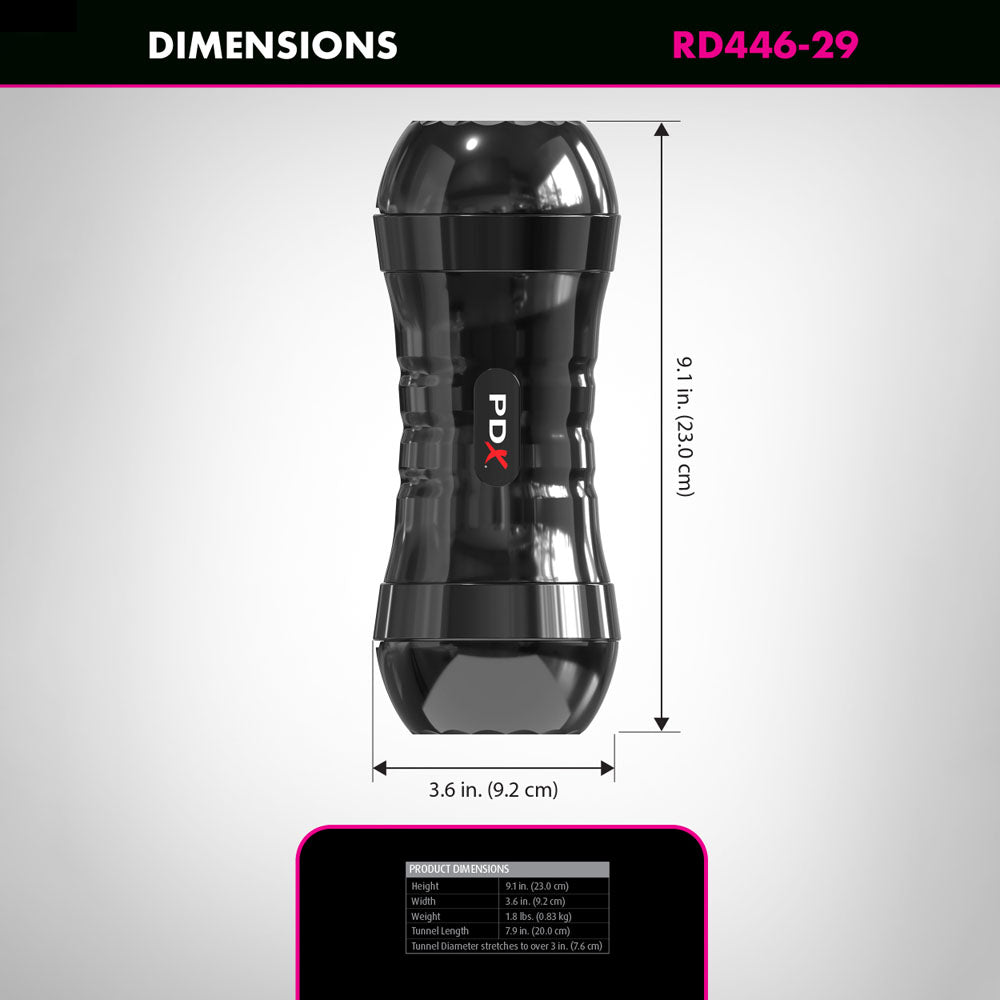 PDX Wet Pussies Super Flip-A-Pussy Over - Brown - Brown Dual Ended Stroker (Vagina & Ass) - RD446-29