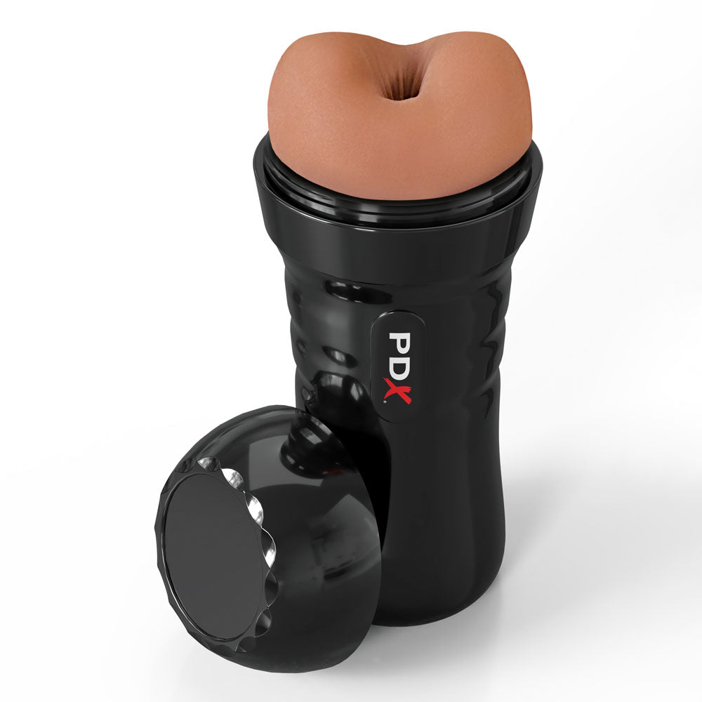 PDX Wet Bussies Super Bangin Butt - Brown - Brown Anal Stroker - RD447-29