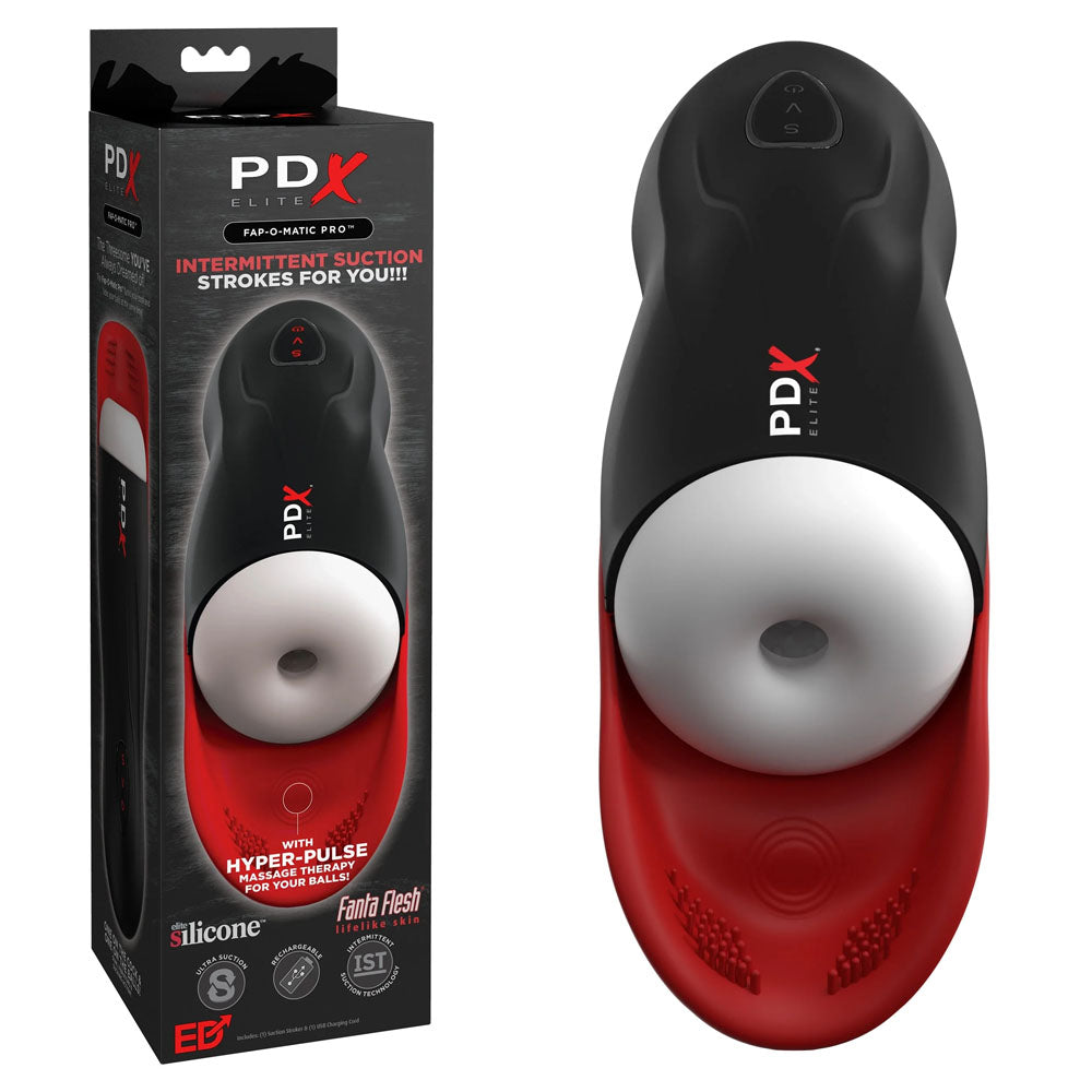 PDX Elite Fap-O-Matic Pro - USB Rechargeable Sucking Masturbator - RD547-20