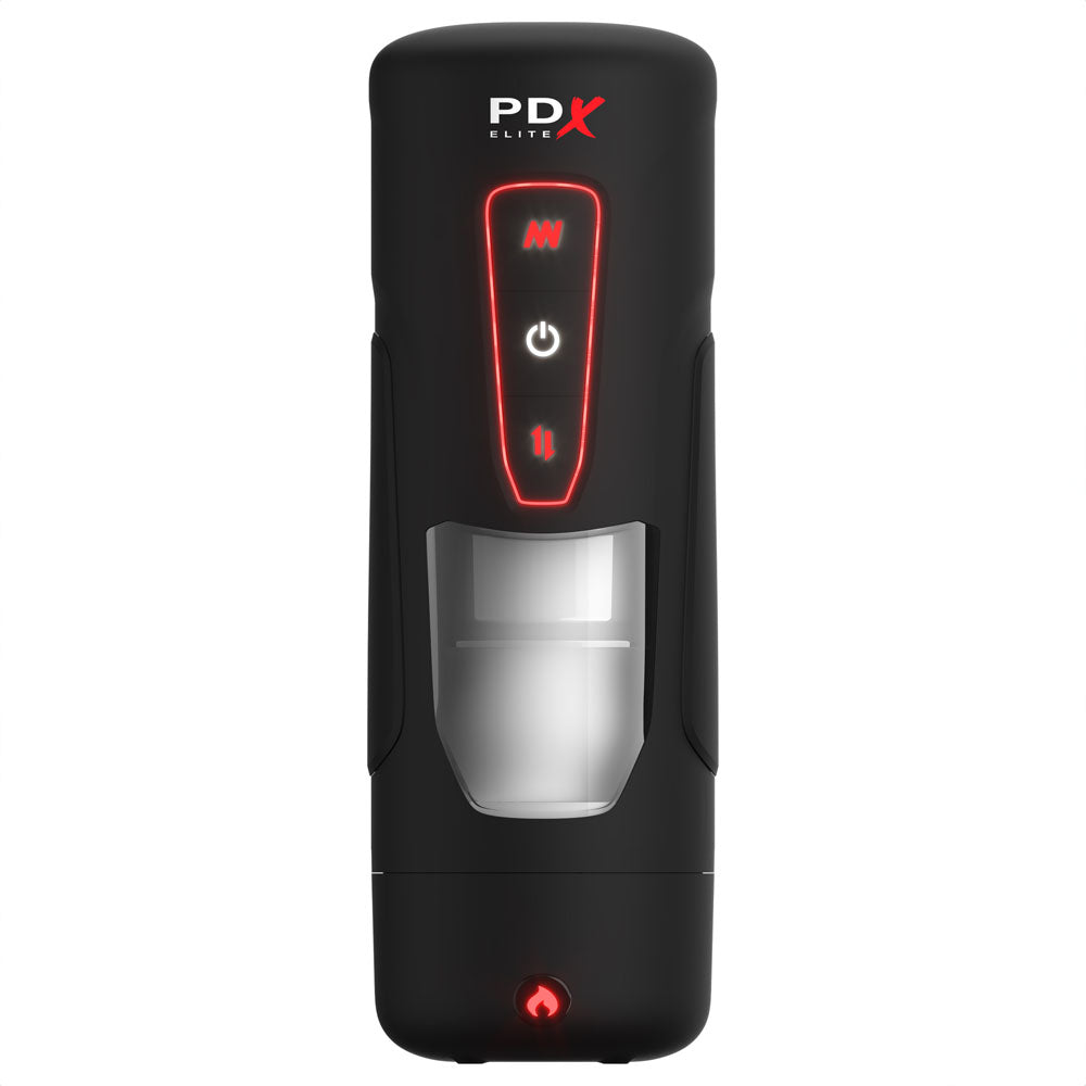 PDX Elite Milk Me Hotter - USB Rechargeable Thrusting Heating & Vibrating Auto Stroker - RD550-23