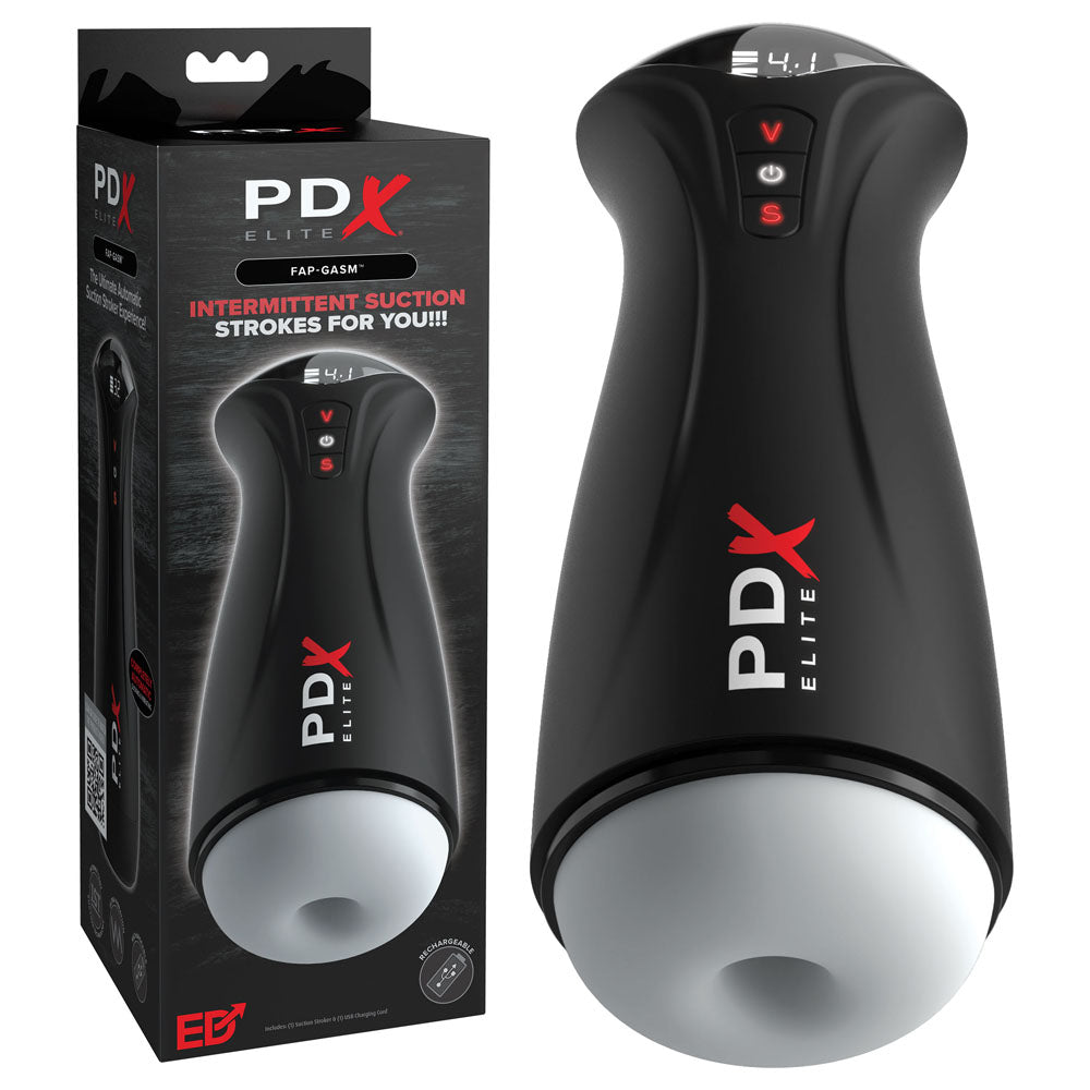 PDX Elite Fuck-Gasm - Flesh - USB Rechargeable Sucking & Vibrating Auto Stroker - RD553-20