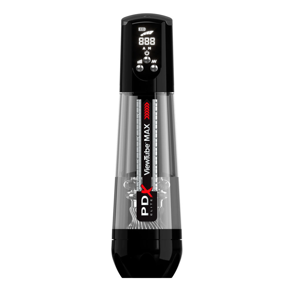PDX Elite ViewTube MAX View - Clear USB Rechargeable Suction Auto Stroker - RD553-23