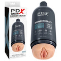 PDX Plus Shower Therapy - Soothing Scrub - Flesh - Flesh Discreet Vagina Stroker with Suction Base - RD622-21