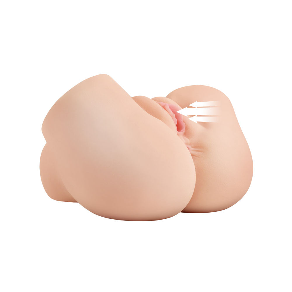 PDX Elite Back That Ass Up - Flesh - Flesh USB Rechargeable Auto Mega Masturbator - RD631-21