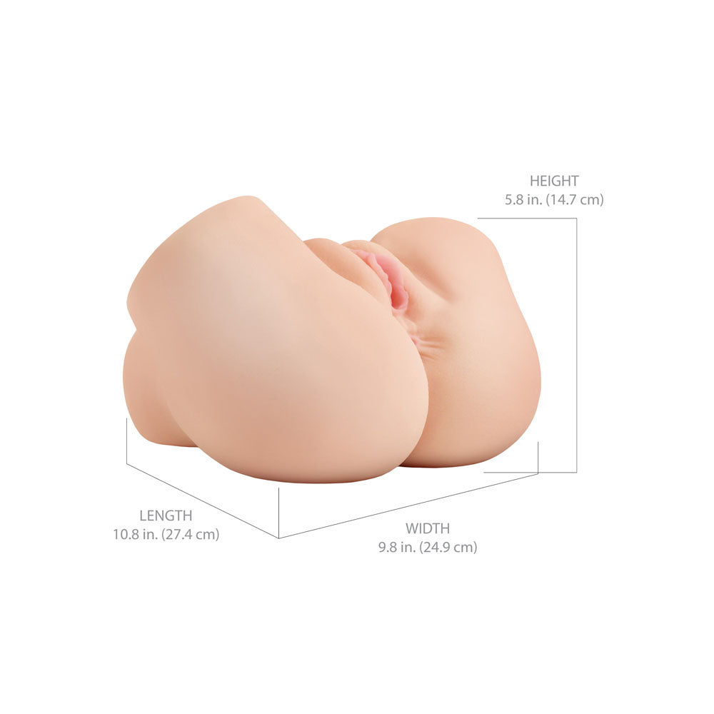 PDX Elite Back That Ass Up - Flesh - Flesh USB Rechargeable Auto Mega Masturbator - RD631-21