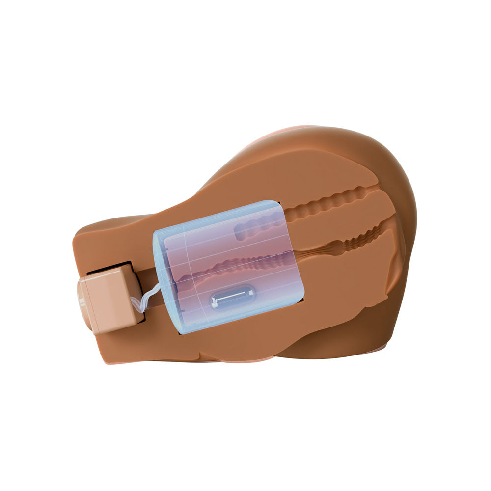 PDX Elite Back That Ass Up - Brown - Brown USB Rechargeable Auto Mega Masturbator - RD631-29