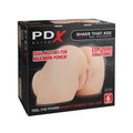PDX Elite Shake That Ass - Flesh - Flesh USB Rechargeable Vibrating Mega Masturbator - RD632-21